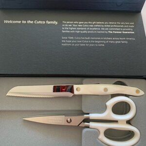 Cutco Shear Utility Set of Trimmer Utility Knife and Kitchen Shears
